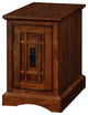 Solid Wood End Cabinet Side Table for Living Room, Bedroom and Home Office, Mission Oak
