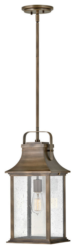 Hinkley Grant Medium Hanging Lantern, Burnished Bronze