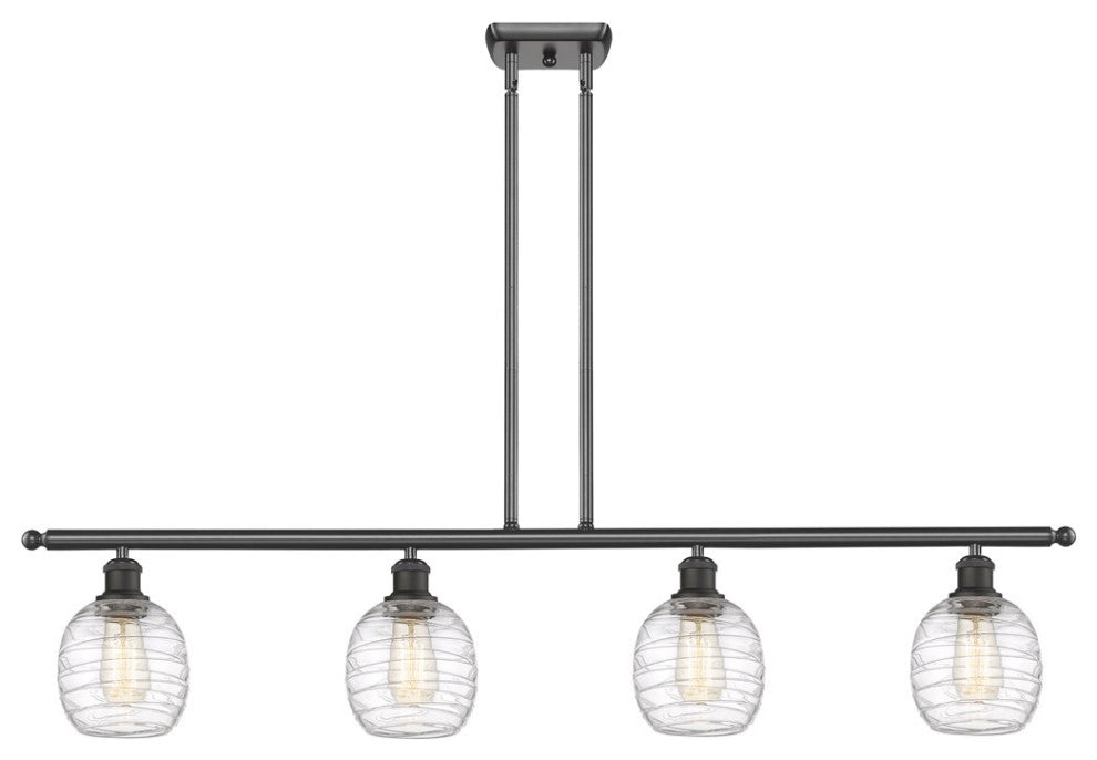Innovations 516-4I-OB-G1013-LED 4-Light Island Light, Oil Rubbed Bronze