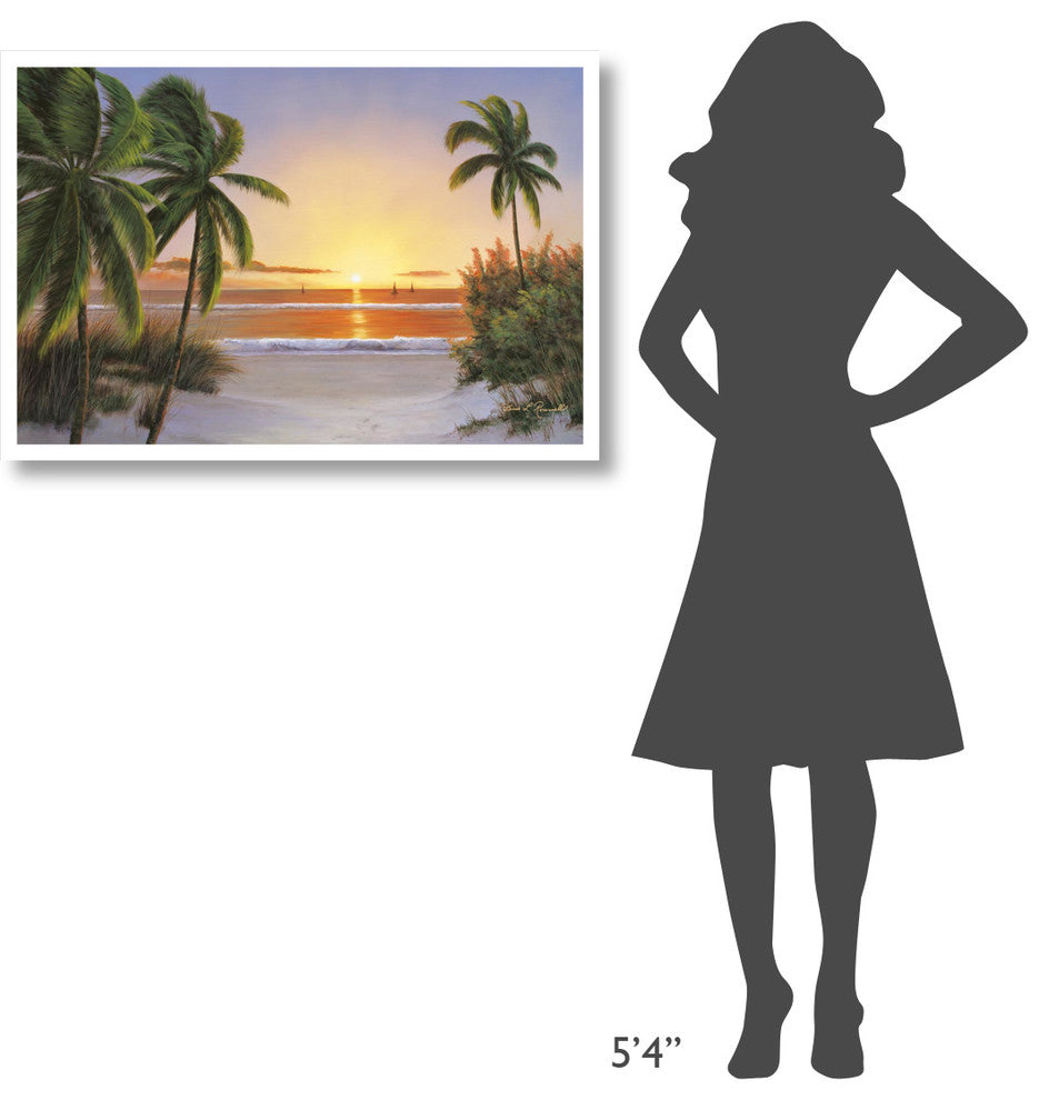 "Sunset Sail" Digital Paper Print by Diane Romanello, 38"x26"