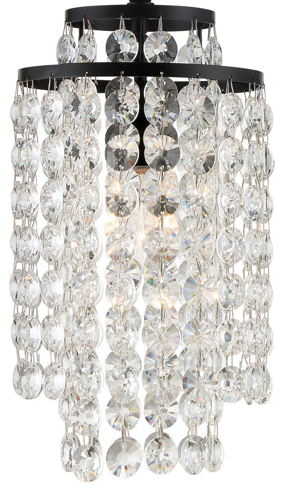 Gabrielle 1-Light Matte Black Chandelier
