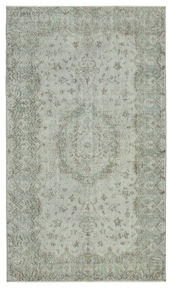 Rug N Carpet - Handmade Oriental 5' 6" x 9' 3" Vintage Overdyed Area Rug