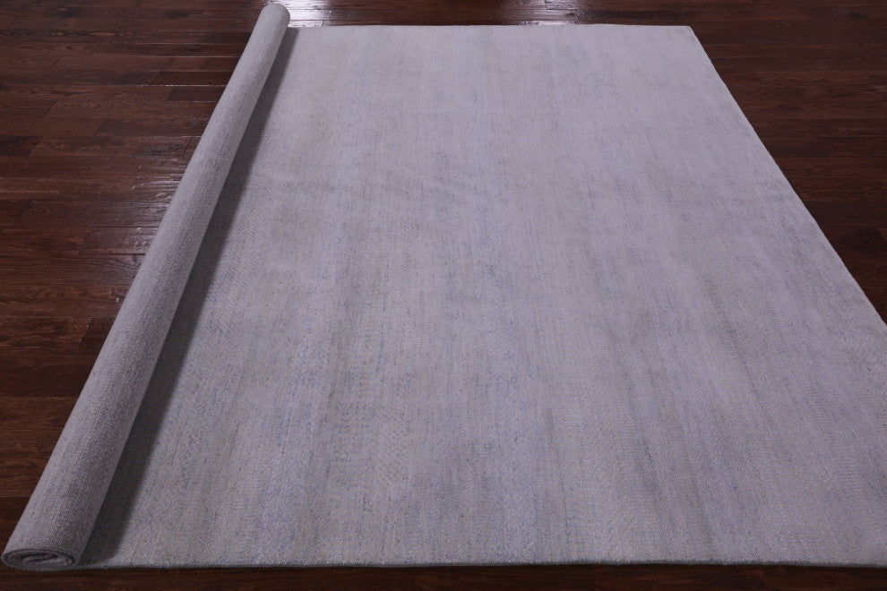 Wool and Silk Handmade Savannah Grass Rug 8' 2" X 10' 0" Q12001