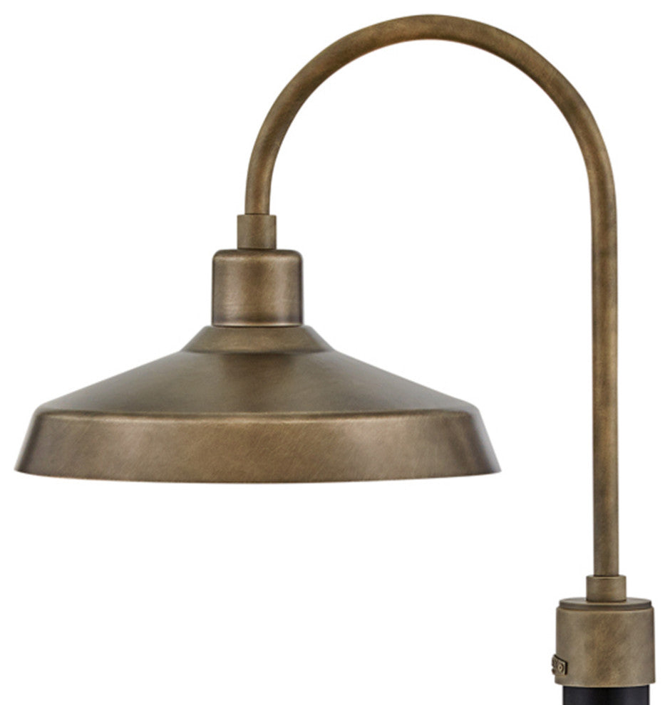 Hinkley Forge 16" Large Post Top/Pier Mount Lantern, Burnished Bronze