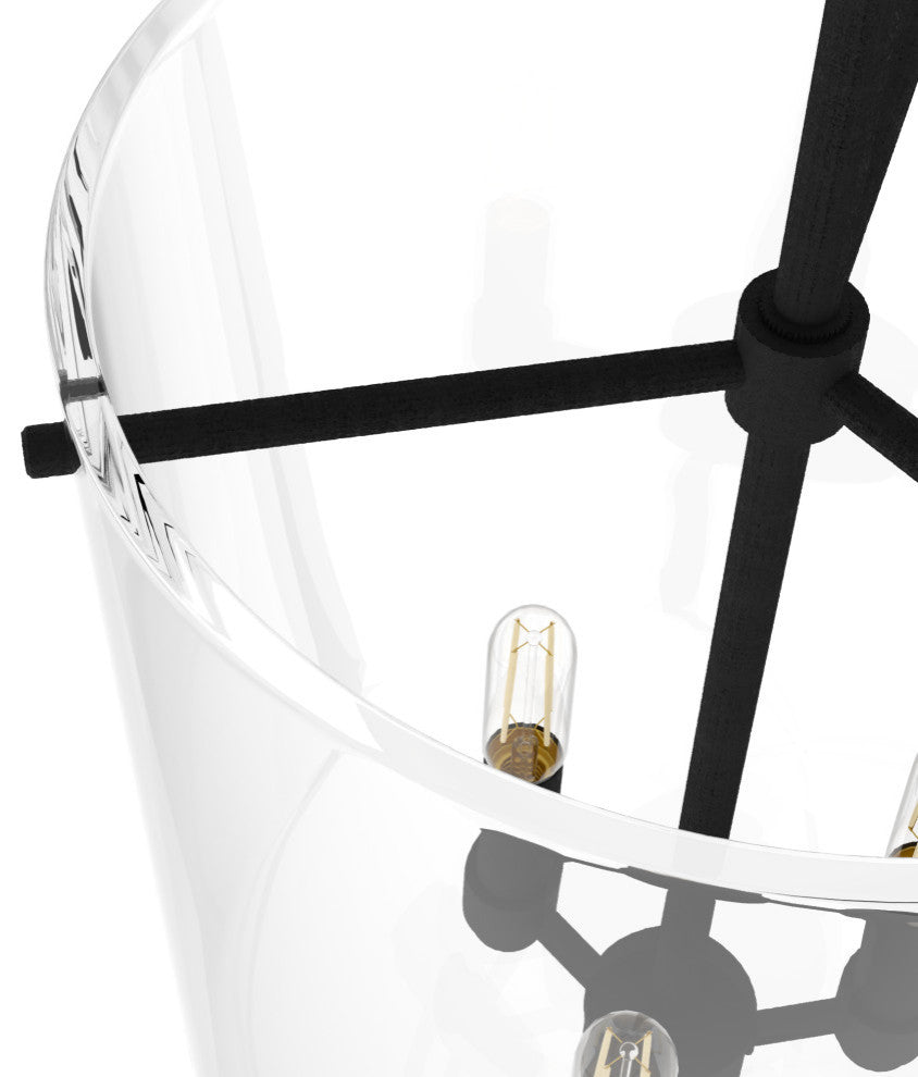 Hunter Sacha Natural Iron 3 Light Pendant Ceiling Light