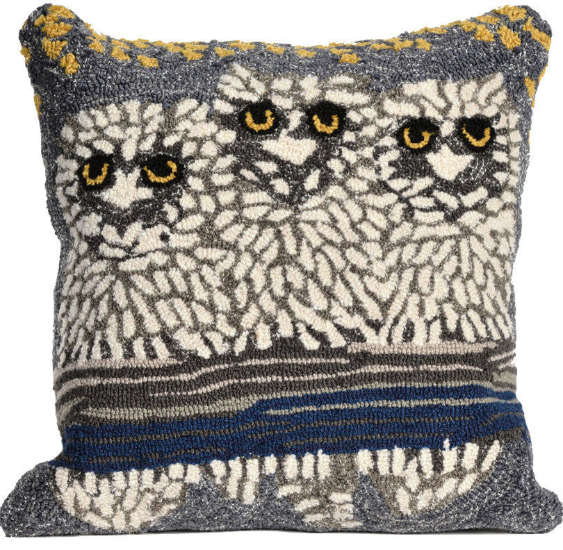 Frontporch Owls Night "Machine Washable" Indoor/Outdoor Pillow