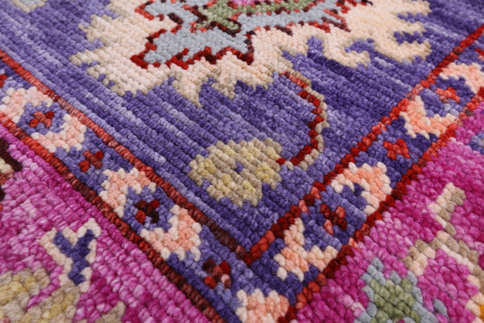 Turkish Oushak Hand Knotted Wool Rug 4' 0" X 6' 4" - Q15886