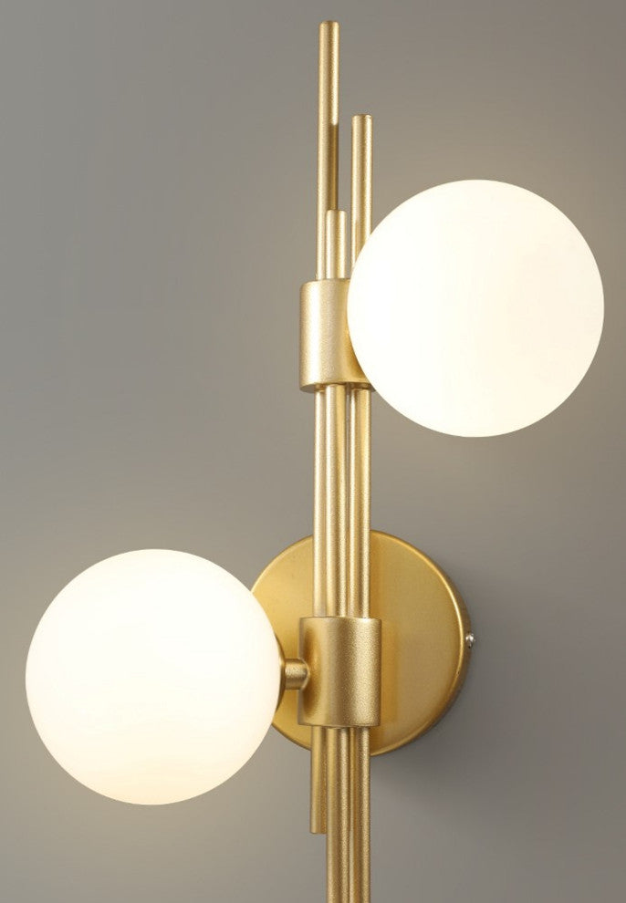 Mieres | Luxury Minimalist Glass LED Wall Lamp, Transparent, Left