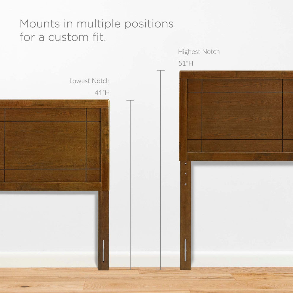 Archie Full Wood Headboard Walnut