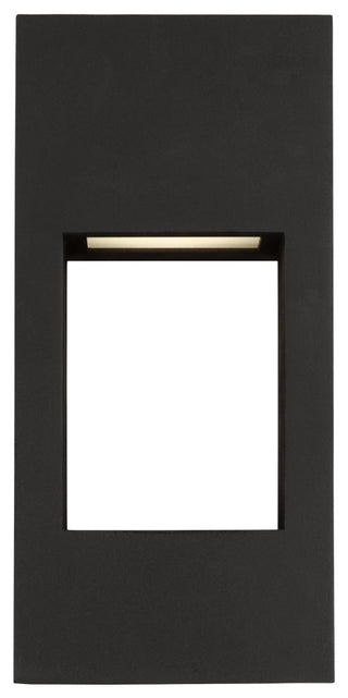 Testa Small LED Outdoor Wall Lantern, Black