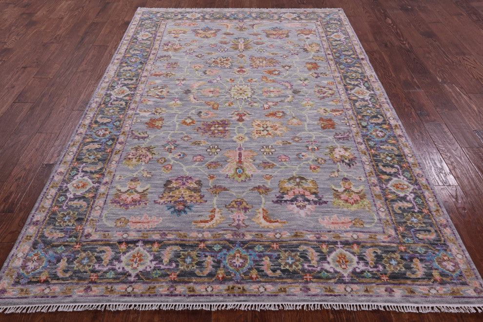6' 0" X 8' 10" Persian Fine Serapi Handmade Wool Rug - Q15708