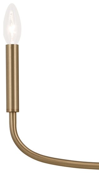 Deela 6 Light Chandelier 1 Tier Medium, Champagne Bronze