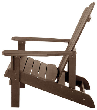 Orlando Plastic Wood Adirondack Chair, Brown