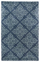 8" X11" X 0.5" Gray Wool Area Rug