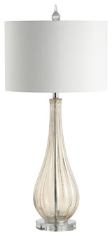 Dew Drop 32.75" Glass, Crystal LED Table Lamp, Champagne