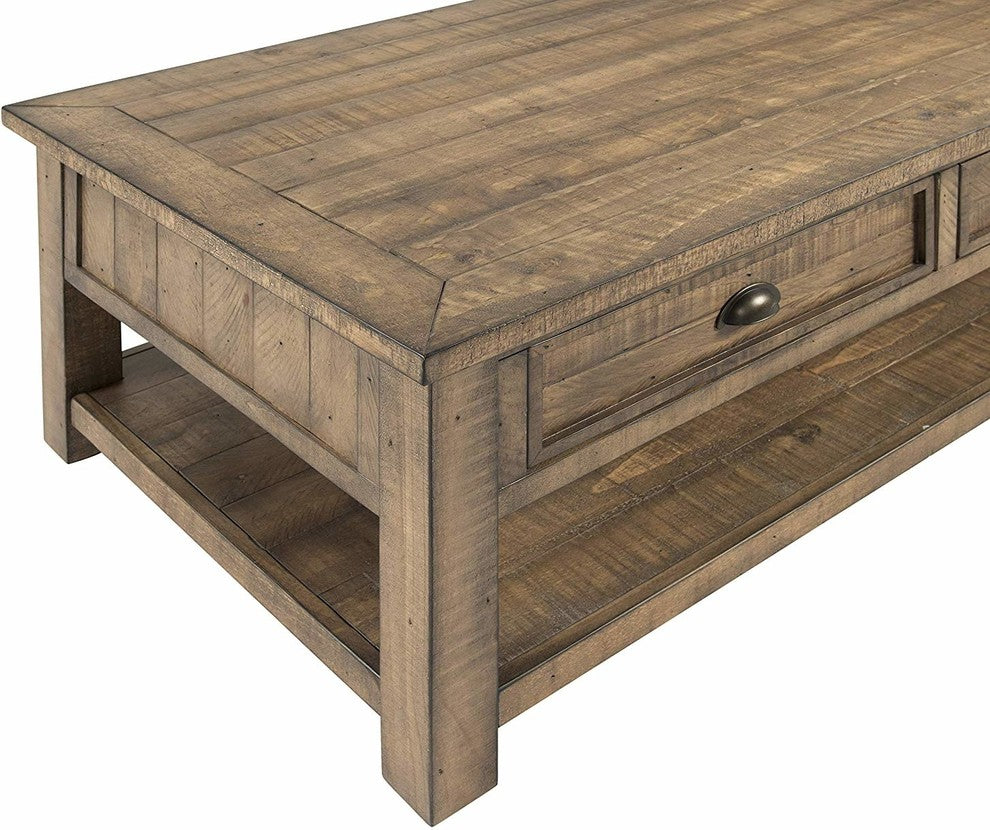 Monterey Solid Wood Coffee Table, Reclaimed Natural