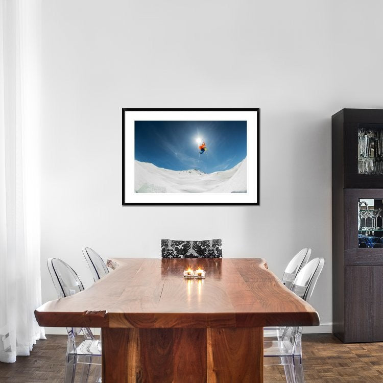"Backcountry Kicker Locals Only" Framed Digital Print by Eric Verbiest, 44x31"