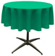LA Linen Round Polyester Poplin, Jade, 51" Round