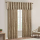 Madison Park Andora Embroidered Branches Faux Silk Window Panel, Blue, Tan, 84"