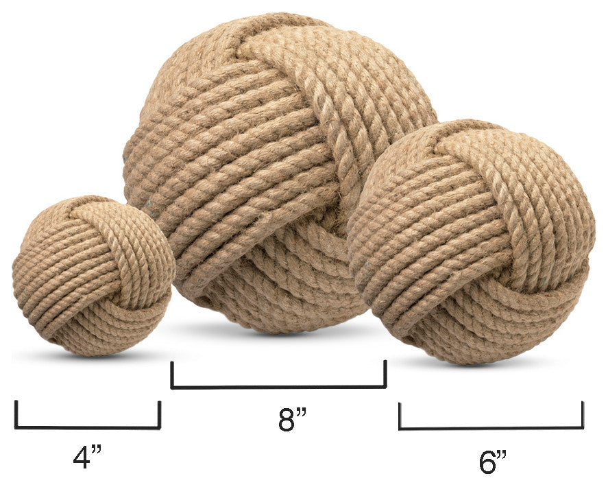 Jute Balls, Set of 3