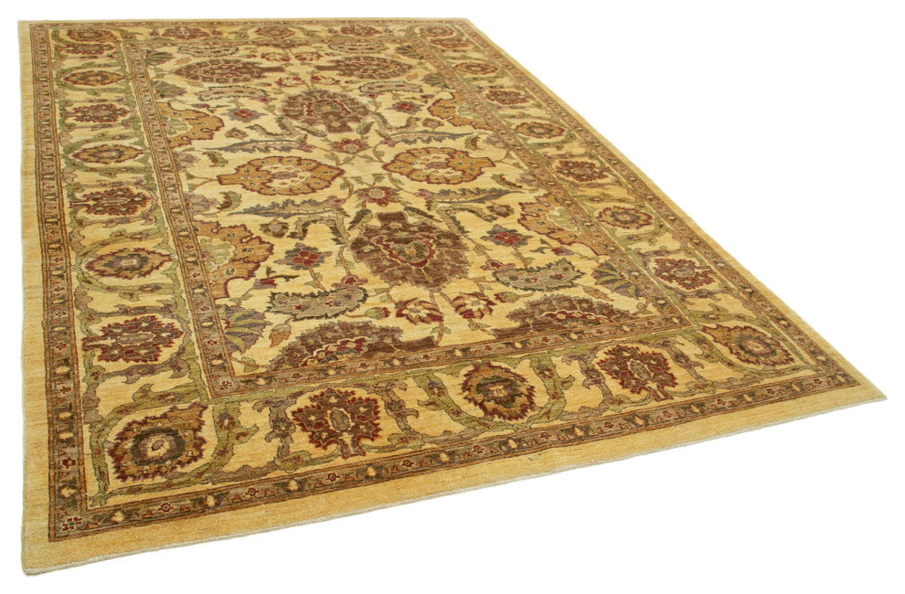 Rug N Carpet - Handwoven Oriental 7' 3" x 10' 3" One-of-a-Kind Oushak Area Rug
