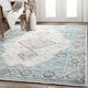 Abani Rugs Azure AZR170B Vintage Blue Ivory Diamond Area Rug