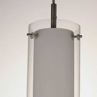 Maxim 12289CLSW Duo 5"W LED Mini Pendant - Satin Nickel