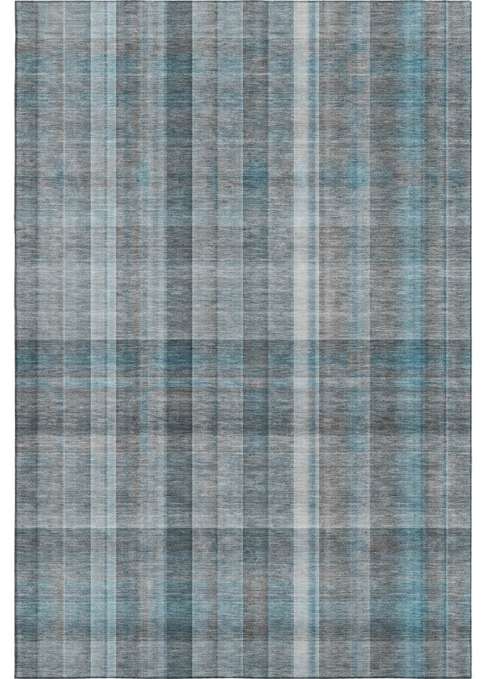 Premium Machine Washable Mayfield AMF534 Teal 8' x 10' Rug