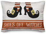 Shoes Off Witches 14x20 Spun Poly Pillow