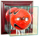 Wall Mounted Soccer Display Case, Cherry