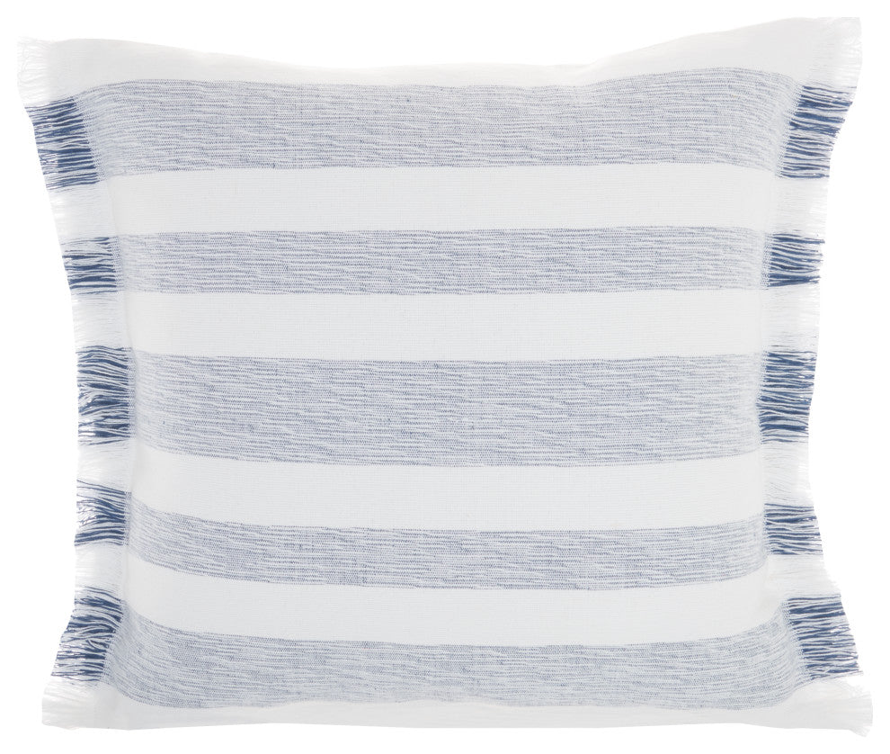 Mina Victory SS919 Throw Pillow, Navy, 18"X18"