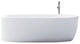 Mood Bathtub 70x32x23 FS WHITE, Glossy, Matte Black Overflow
