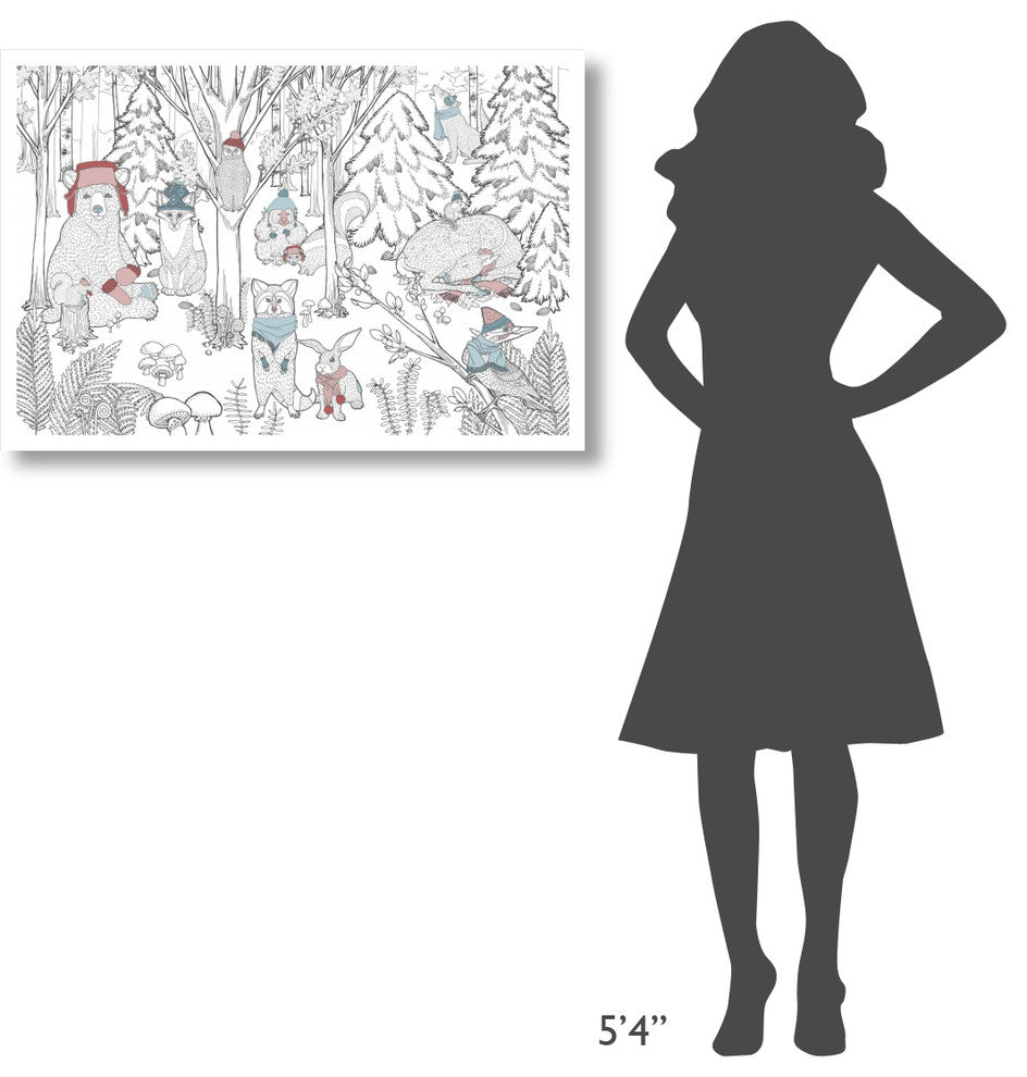 "Color the Forest Color XIII" Digital Paper Print by Elyse DeNeige, 38"x26"