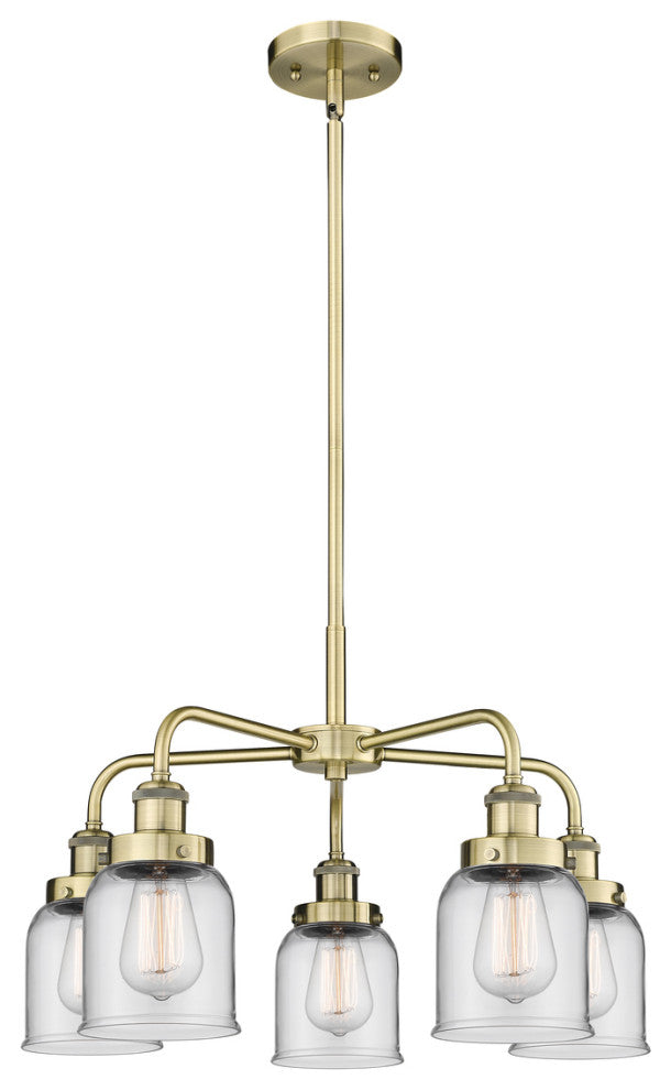 Innovations Edison 5 23" Chandelier Antique Brass