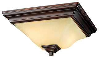 2-Light 13" Euro Bronze Flushmount