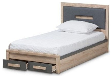 Shows full bed with drawers on white background; front-facing product shot suitable as primary.