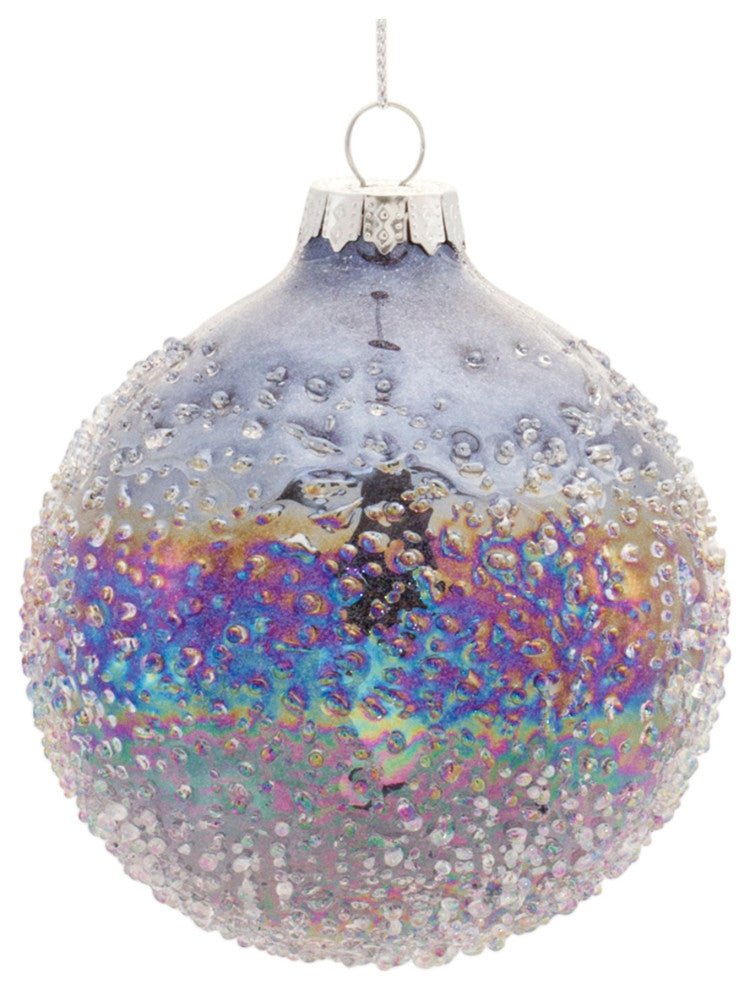 Irredescent Glass Ball Ornament, 12-Piece Set