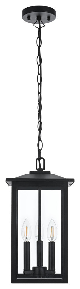 Home Living 9" Outdoor Pendant, Black