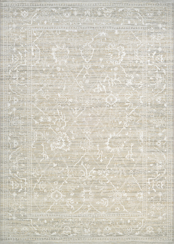 Couristan Everest Persian Arabesque Area Rug, Bone, 3'11"x5'3"