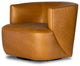 Mila Swivel Chair-Osorno Camel
