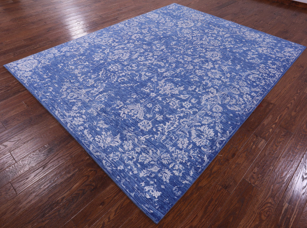 8' 0" X 10' 1" Persian Wool & Silk Hand Knotted Rug - Q15798