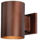 Vaxcel, Chiasso Aluminum Outdoor Wall Sconce, Bronze, 1-Light 7"