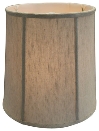 10"x12"x12" Parchment Drum Lampshade, Textured Oatmeal