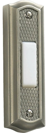 Quorum International 7-301 3.5" x 1" Zinc Door Chime Button - Silver