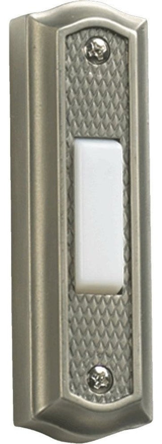 Quorum International 7-301 3.5" x 1" Zinc Door Chime Button - Silver