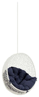 White Navy Hide Outdoor Patio Swing Chair Without Stand