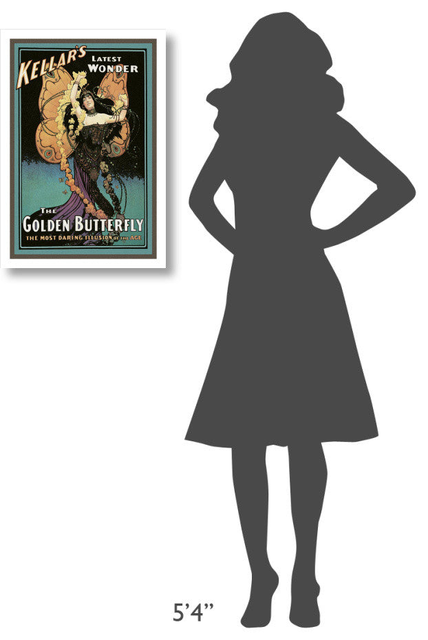 "Magicians: Golden Butterfly: Kellar's Latest Wonder" Print, 18"x26"
