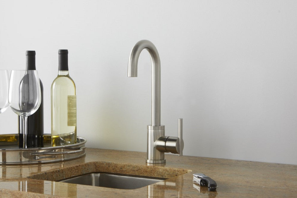 Parma Single Handle Bar Faucet, Stainless Steel