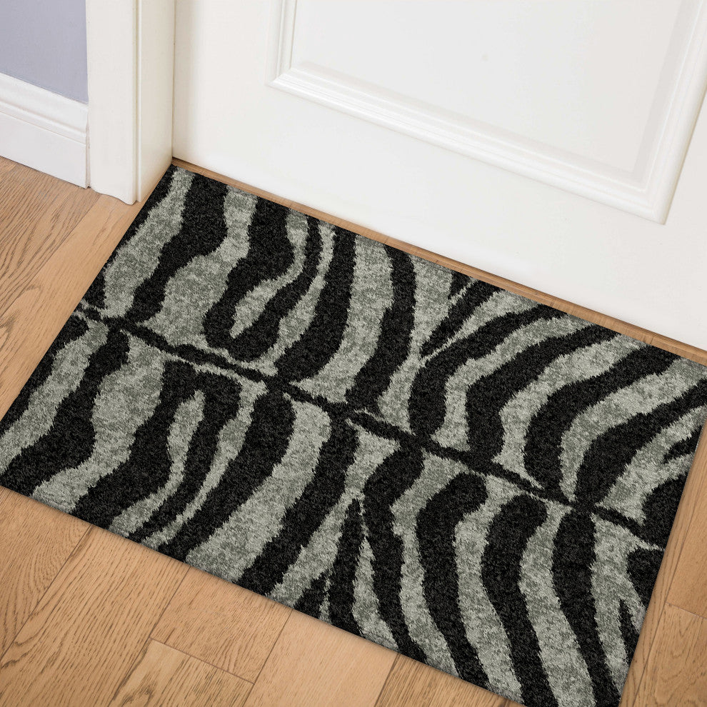 Indoor/Outdoor Mali ML1 Midnight Machine Washable 1'8" x 2'6" Rug