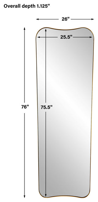 Uttermost Belvoir Large Antique Brass Mirror